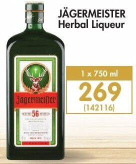 Makro Jägermeister Herbal Liqueur 750ml offer