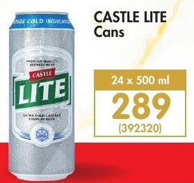 Makro Castle Lite Cans 24 x 500ml offer