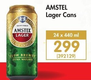Amstel Lager Cans 24 x 440ml