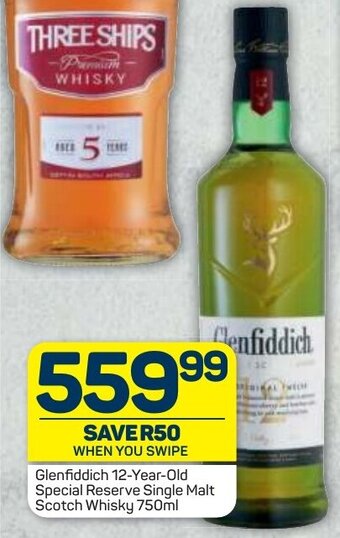 Glenfiddich 12-Year-Old Special Reserve Single Malt Scotch Whisky 750ml
