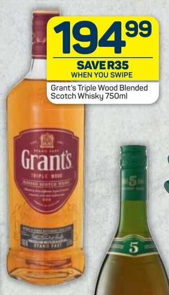 Grant's Triple Wood Blended Scotch Whisky 750ml