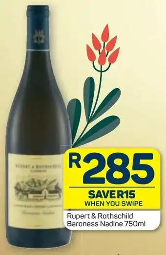 Pick n Pay Liquor Rupert & Rothschild Baroness Nadine 750ml offer