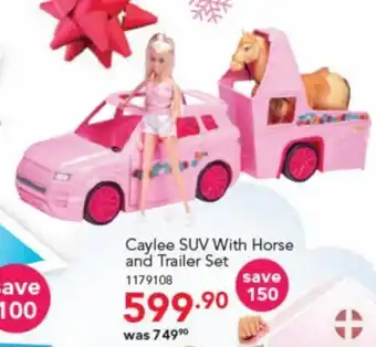 ToysRUs Caylee SUV with Horse and Trailer Set offer