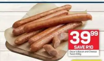 Pick n Pay Oscar's Bacon and Cheese Twist 400g offer