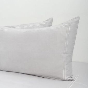 Whitehouse Exclusive collection 1000 thread count cotton rich two line satin stitch duvet cover set - silver offer