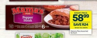 Pick n Pay Mama's Pies Assorted 6s each offer