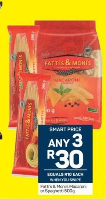 Pick n Pay Fatti's & Moni's Macaroni or Spaghetti 500g offer