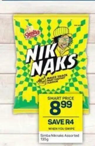 Pick n Pay Simba Niknaks Assorted 135g offer