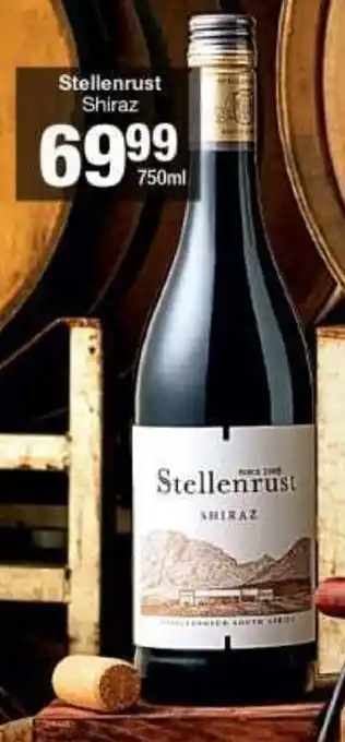 Checkers Stellenrust Shiraz 750ml offer