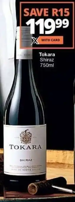 Checkers Tokara Shiraz 750ml offer
