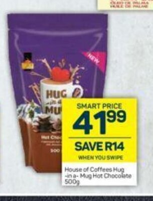 House of Coffees Hug-in-a-mug Hot Chocolate 500g