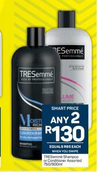Pick n Pay Tresemme Shampoo or Conditioner Assorted 750/900ml offer