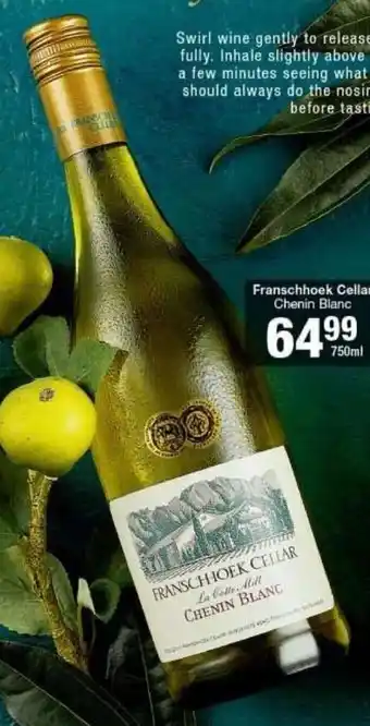 Checkers Franschhoek Cellar Chenin Blanc 750ml offer