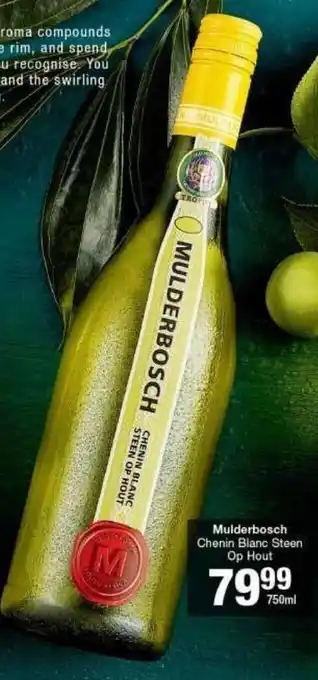 Checkers Mulderbosch Chenin Blanc Steen Op Hout 750ml offer