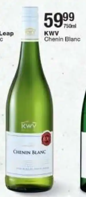 Checkers KWV Chenin Blanc 750ml offer