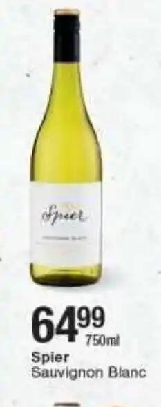 Checkers Spier Sauvignon Blanc 750ml offer