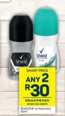 Pick n Pay Shield Roll-On Assorted 50ml offer