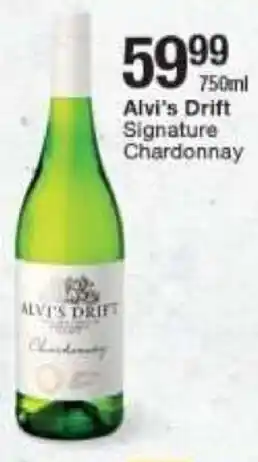 Checkers Alvi's Drift Signature Chardonnay 750ml offer
