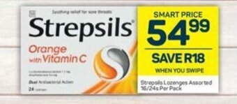 Pick n Pay Strepsils Lozenges Assorted 16/24s per pack offer