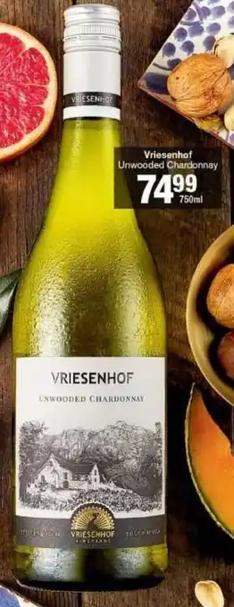 Vriesenhof Unwooded Chardonnay 750ml