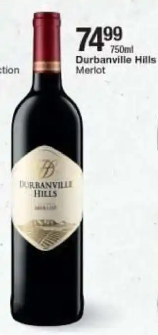 Checkers Durbanville Hills Merlot 750ml offer