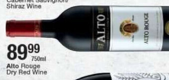 Checkers Alto Rouge Dry Red Wine 750ml offer
