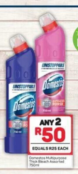 Pick n Pay Domestos Multipurpose Thick Bleach Assorted 750ml offer