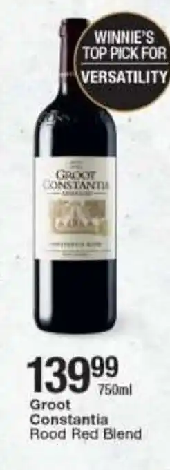 Groot Constantia Rood Red Blend 750ml