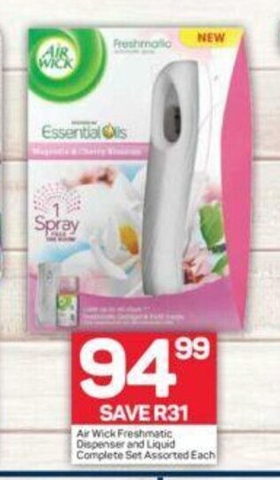 Air Wick Freshmatic Dispenser and Liquid Complete Set Assorted each