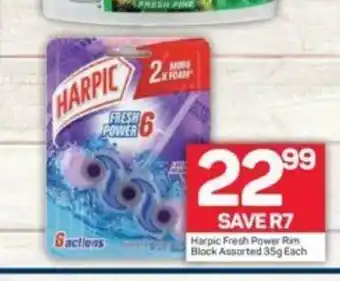 Pick n Pay Harpic Fresh Power Rim Block Assorted 35g offer