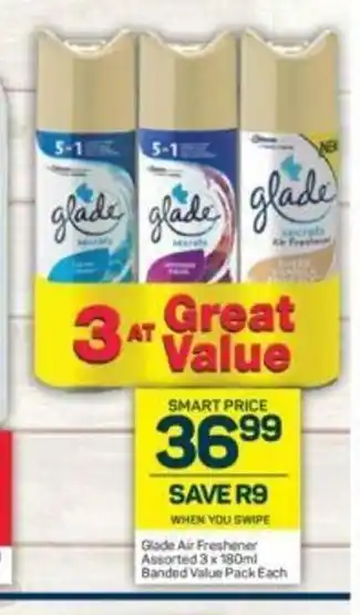Glade Air Freshener Assorted 3 x 180ml Banded Value Pack each