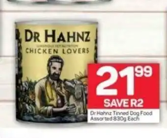 Pick n Pay Dr. Hahnz Tinned Dog Food Assorted 830g offer