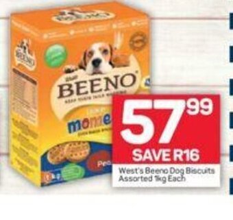 Pick n Pay West's Beeno Dog Biscuits Assorted 1kg each offer