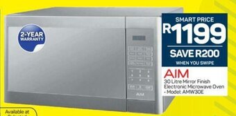Pick n Pay AIM - 30 Litre Mirror Finish Electronic Microwave Oven Model : AMW30E offer