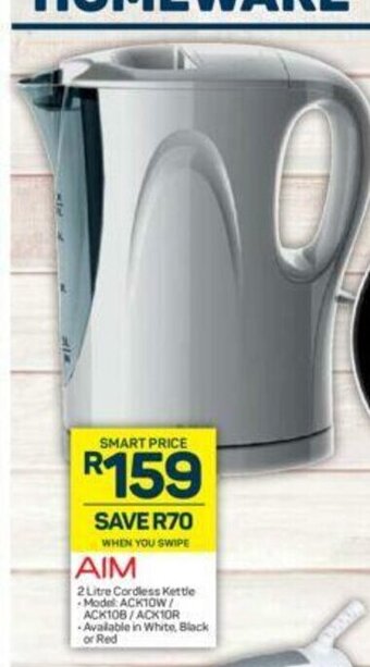 Pick n Pay AIM - 2 Litre Cordless Kettle offer