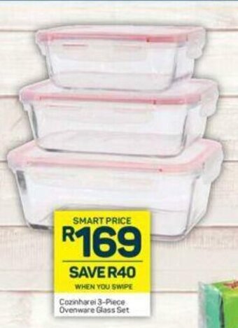Pick n Pay Cozinharei 3-Piece Ovenware Glass Set offer