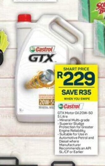 Pick n Pay Castrol GTX Motor Oil 20W-50 5 Litre offer