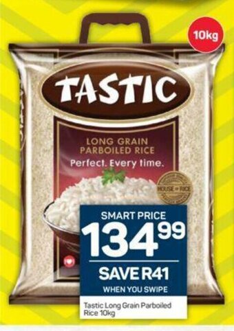 Pick n Pay Tastic Long Grain Parboiled Rice 10kg offer