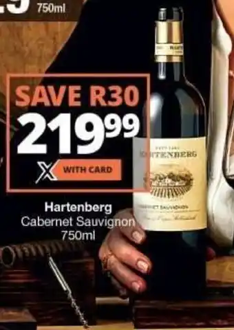 Checkers Hartenberg Cabernet Sauvignon 750ml offer