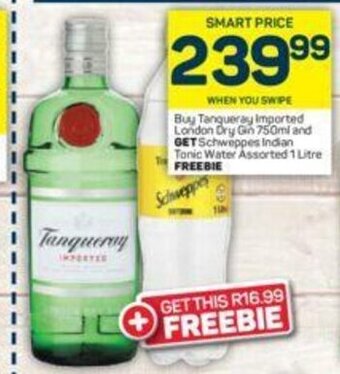 Pick n Pay Tanqueray Imported London Dry Gin 750ml offer