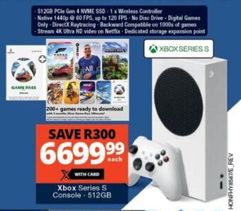 Checkers Xbox Series S Console - 512GB offer