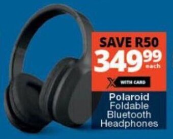 Checkers Polaroid Foldable Bluetooth Headphones offer