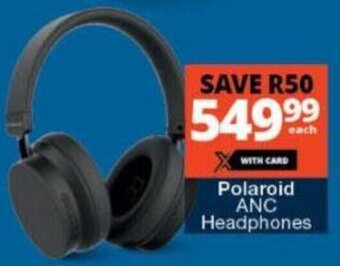 Checkers Polaroid ANC Headphones offer
