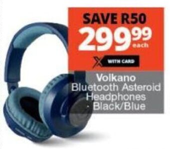 Checkers Volkano Bluetooth Asteroid Headphones -black / white offer