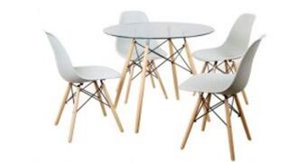 Kingsley mk2 5 piece dinette, grey