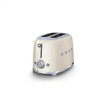 Smeg tsf01crsa 50’s style retro 2 slice toaster – cream