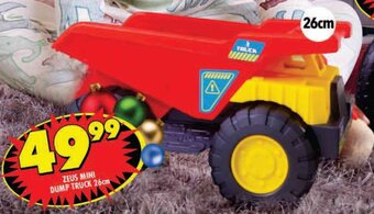 Shoprite Zeus Mini Dump Truck 26cm offer