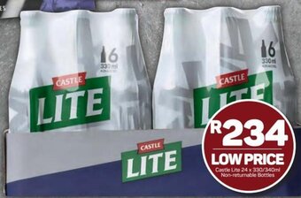 Pick n Pay Castle Lite 24 x 330 / 340ml offer