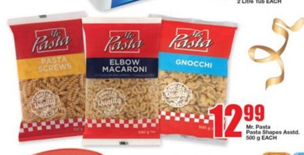 Mr. Pasta Noodles asstd. 500g offer at OK Foods