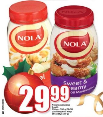 OK Foods Nola Mayonnaise asstd. 730g - 780g offer